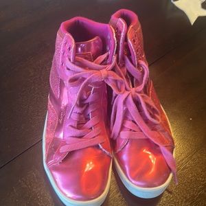 Pink hip hop shoes